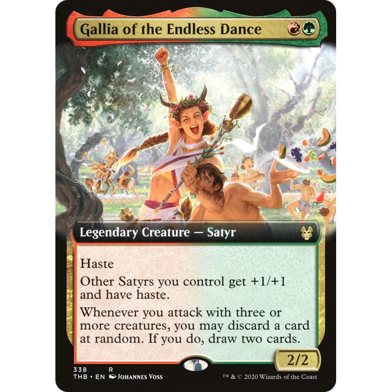 Gallia of the Endless Dance (THB-338) - Theros Beyond Death: (Extended Art) Foil