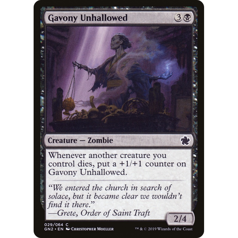 Gavony Unhallowed (GN2-029) - Game Night 2019