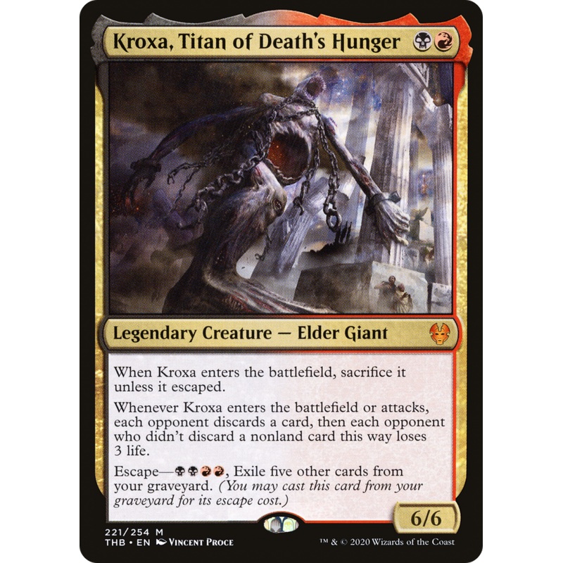 Kroxa, Titan of Death's Hunger (THB-221) - Theros Beyond Death