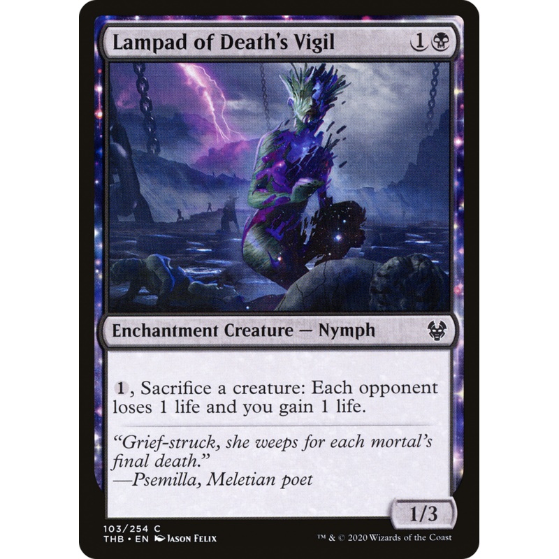 Lampad of Death's Vigil (THB-103) - Theros Beyond Death: (enchantment)