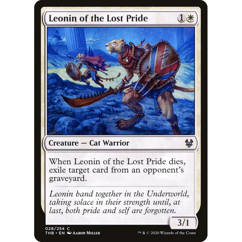 Leonin of the Lost Pride (THB-028) - Theros Beyond Death Foil