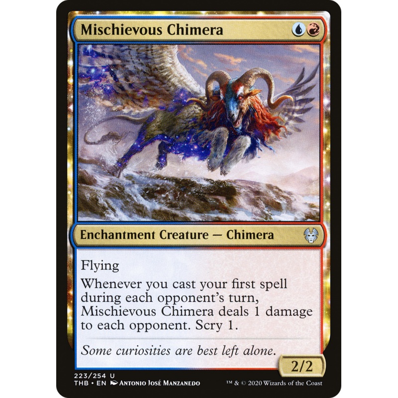 Mischievous Chimera (THB-223) - Theros Beyond Death: (enchantment) Foil