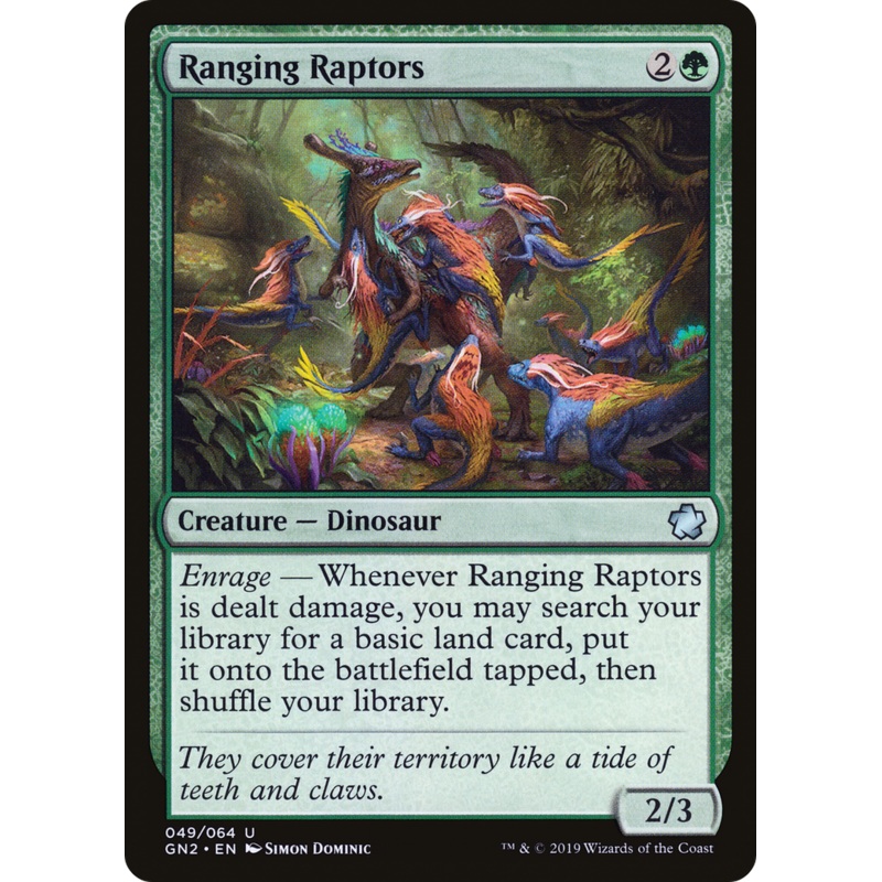 Ranging Raptors (GN2-049) - Game Night 2019