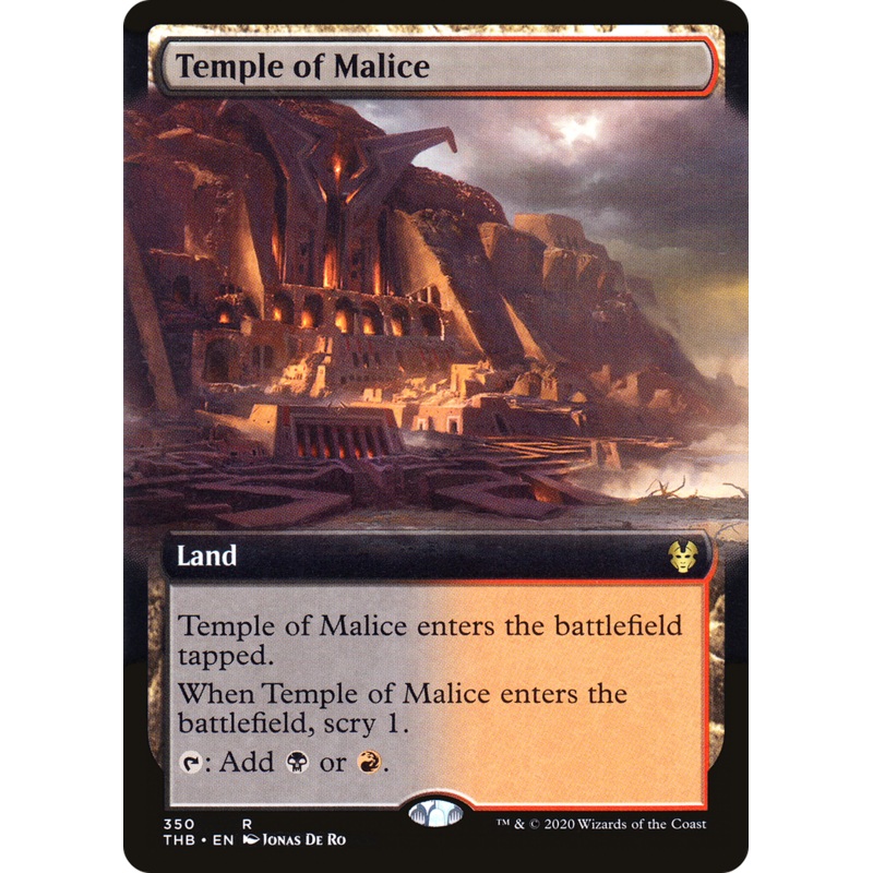 Temple of Malice (THB-350) - Theros Beyond Death: (Extended Art)