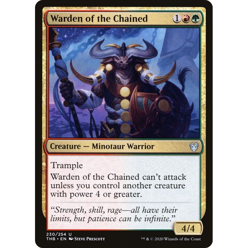 Warden of the Chained (THB-230) - Theros Beyond Death Foil