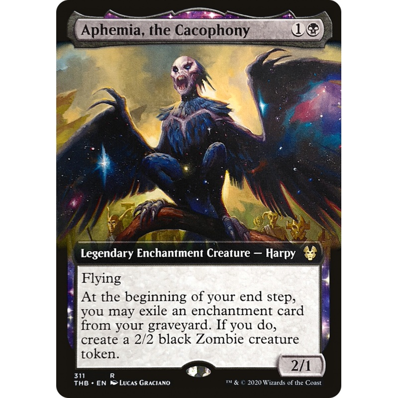 Aphemia, the Cacophony (THB-311) - Theros Beyond Death: (enchantment, Extended Art)