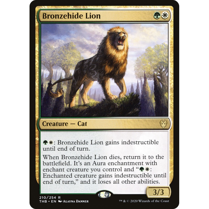 Bronzehide Lion (THB-210) - Theros Beyond Death
