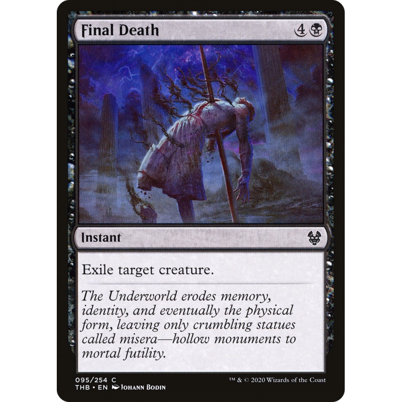 Final Death (THB-095) - Theros Beyond Death Foil