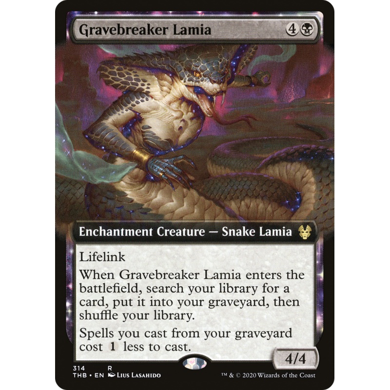 Gravebreaker Lamia (THB-314) - Theros Beyond Death: (Extended Art, enchantment)