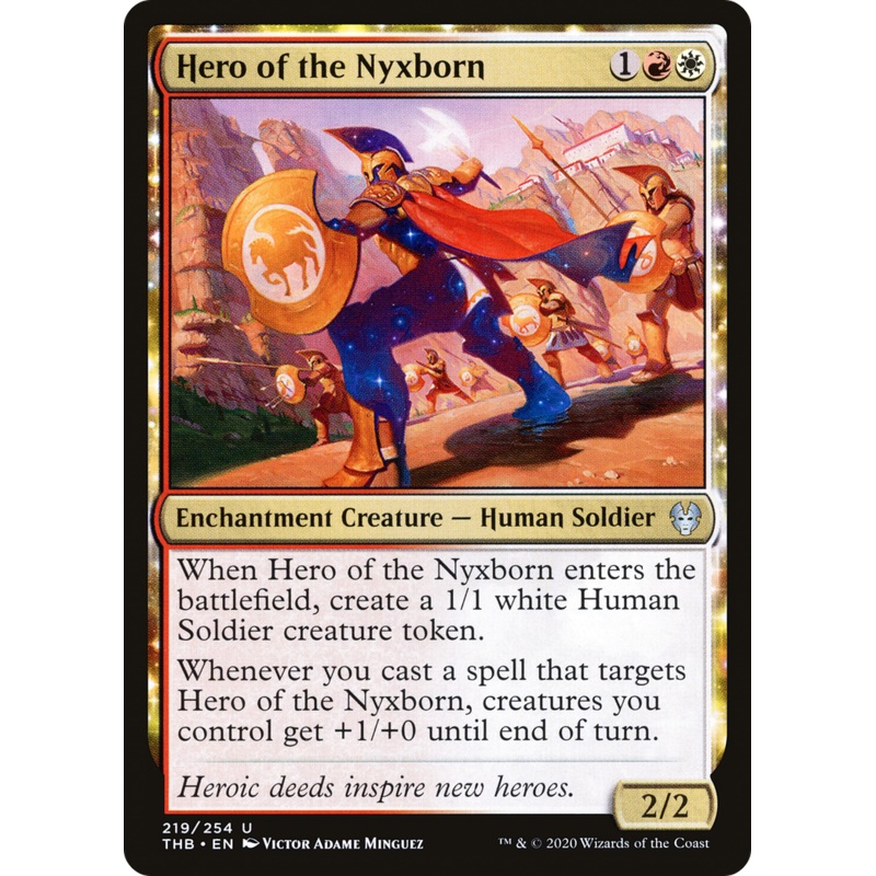 Hero of the Nyxborn (THB-219) - Theros Beyond Death: (enchantment) Foil