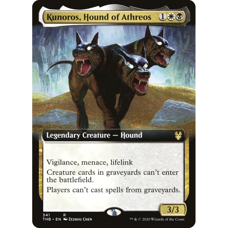 Kunoros, Hound of Athreos (THB-341) - Theros Beyond Death: (Extended Art) Foil