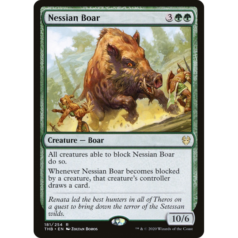 Nessian Boar (THB-181) - Theros Beyond Death Foil