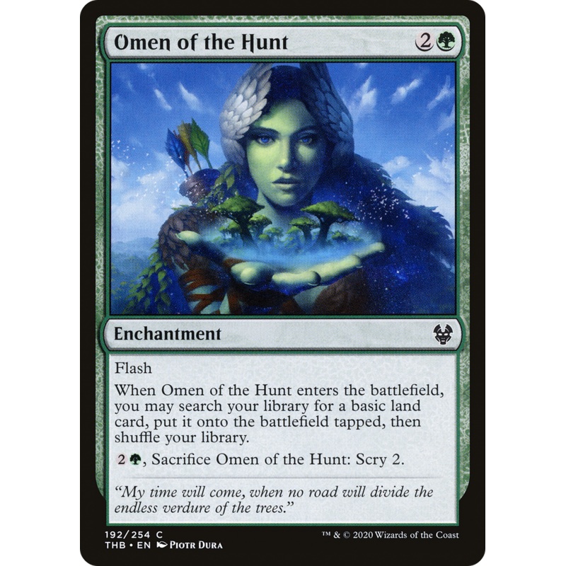 Omen of the Hunt (THB-192) - Theros Beyond Death Foil