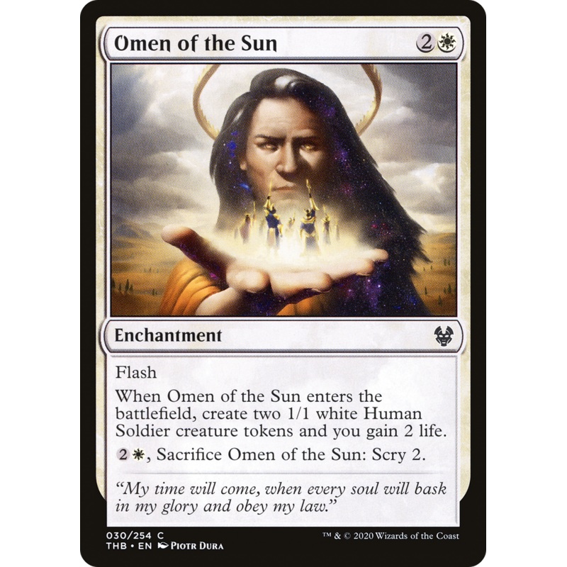 Omen of the Sun (THB-030) - Theros Beyond Death Foil