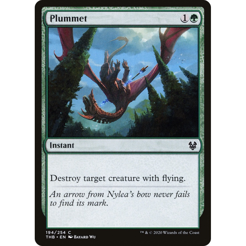 Plummet (THB-194) - Theros Beyond Death Foil