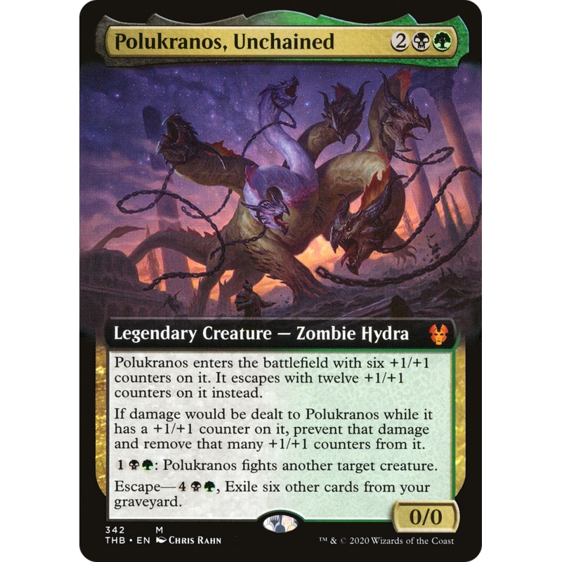 Polukranos, Unchained (THB-342) - Theros Beyond Death: (Extended Art)