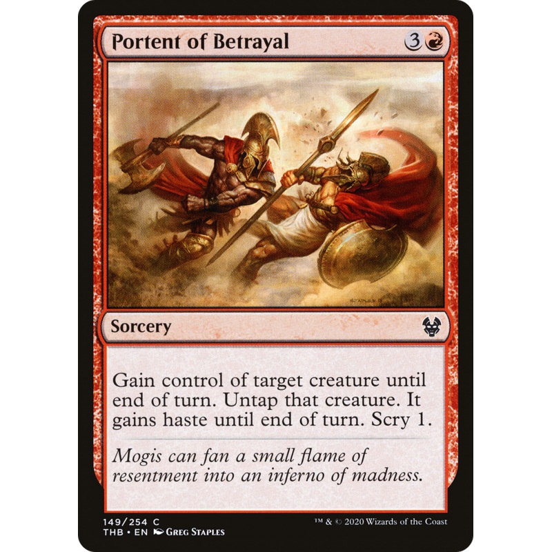 Portent of Betrayal (THB-149) - Theros Beyond Death Foil