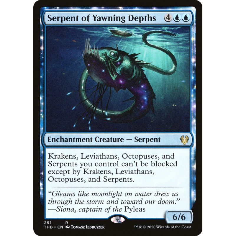 Serpent of Yawning Depths (THB-291) - Theros Beyond Death: (enchantment)