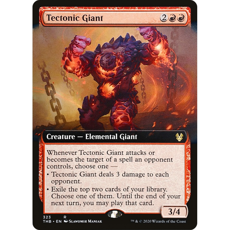Tectonic Giant (THB-323) - Theros Beyond Death: (Extended Art)