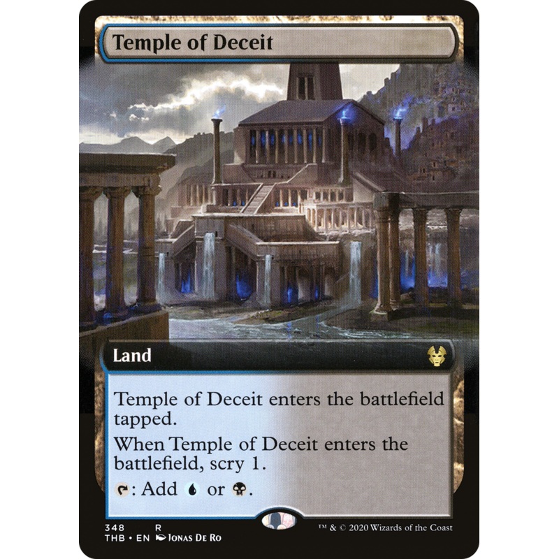 Temple of Deceit (THB-348) - Theros Beyond Death: (Extended Art) Foil