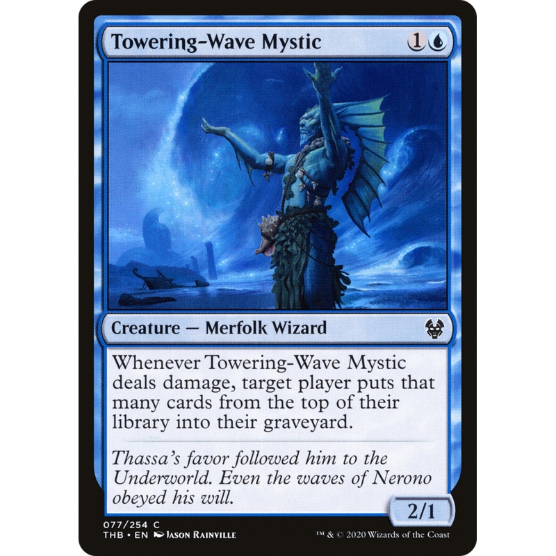 Towering-Wave Mystic (THB-077) - Theros Beyond Death Foil