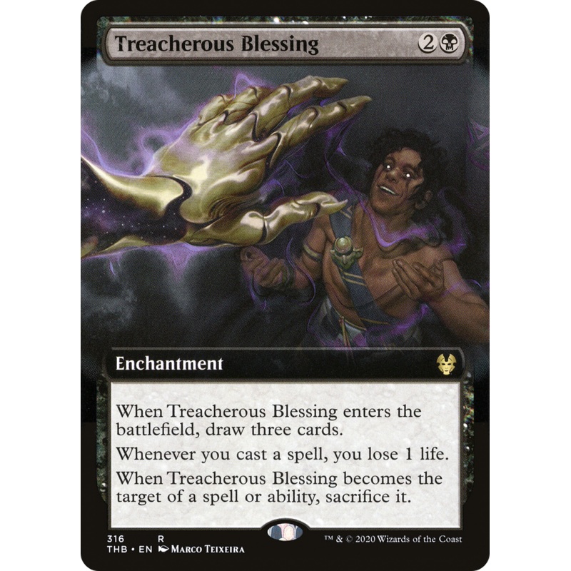 Treacherous Blessing (THB-316) - Theros Beyond Death: (Extended Art) Foil