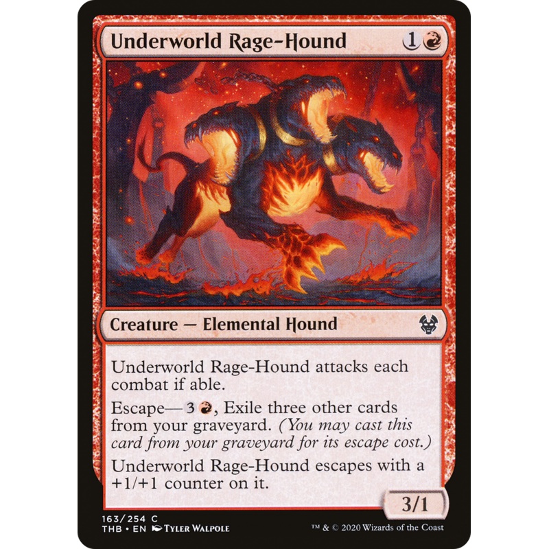 Underworld Rage-Hound (THB-163) - Theros Beyond Death Foil