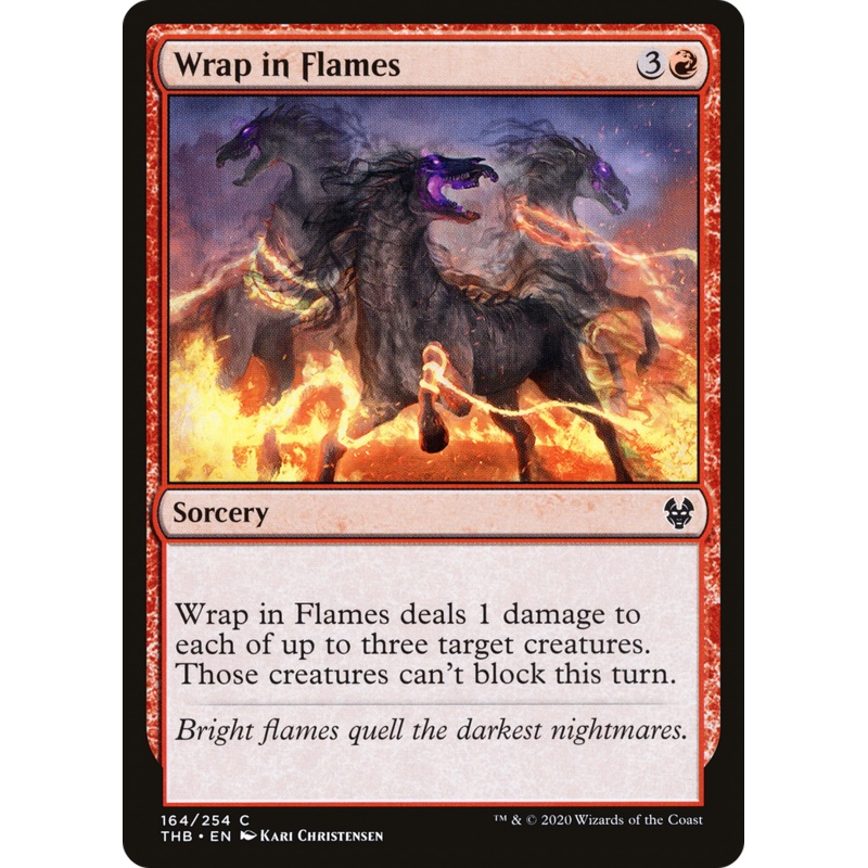 Wrap in Flames (THB-164) - Theros Beyond Death Foil