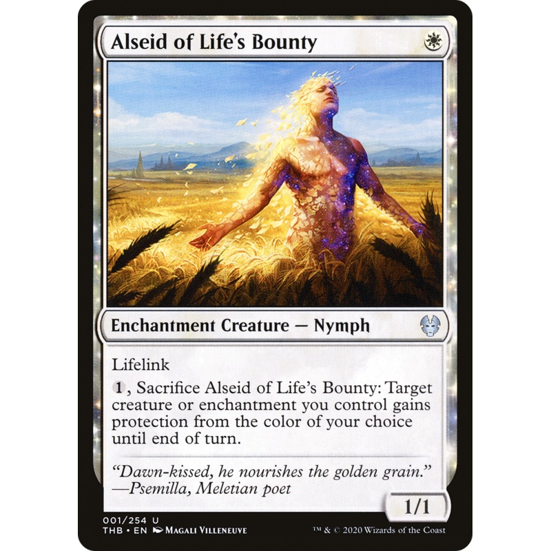 Alseid of Life's Bounty (THB-001) - Theros Beyond Death: (enchantment) Foil