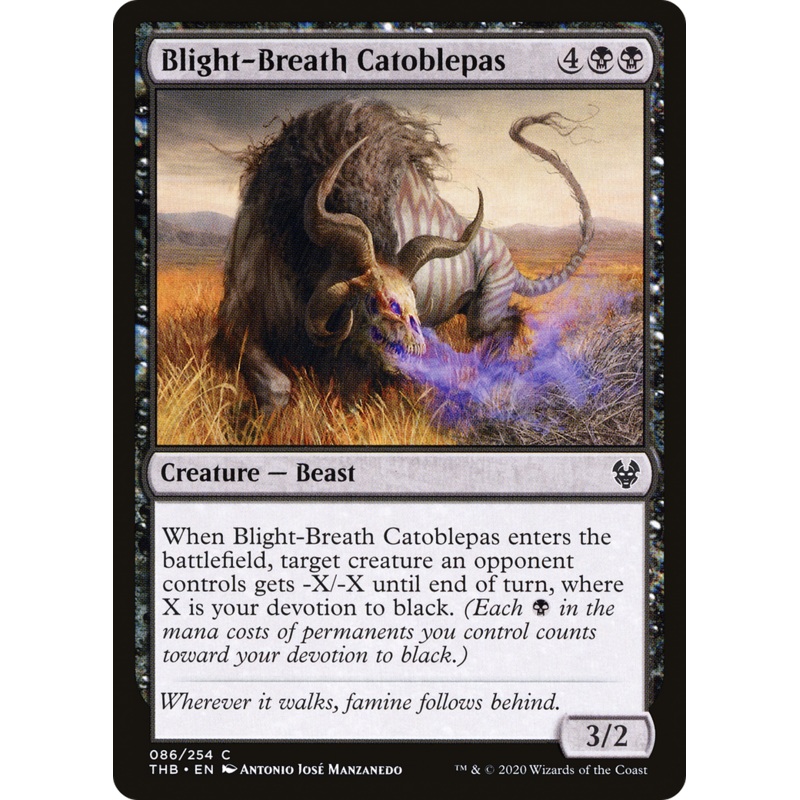 Blight-Breath Catoblepas (THB-086) - Theros Beyond Death