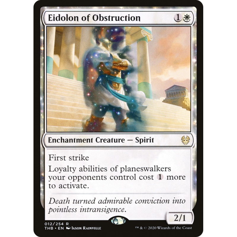 Eidolon of Obstruction (THB-012) - Theros Beyond Death: (enchantment) Foil