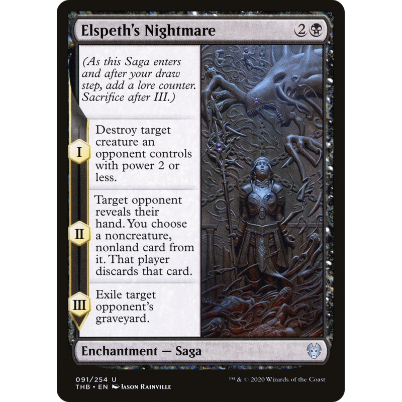 Elspeth's Nightmare (THB-091) - Theros Beyond Death Foil