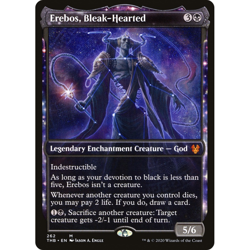 Erebos, Bleak-Hearted (THB-262) - Theros Beyond Death: (enchantment, Showcase)