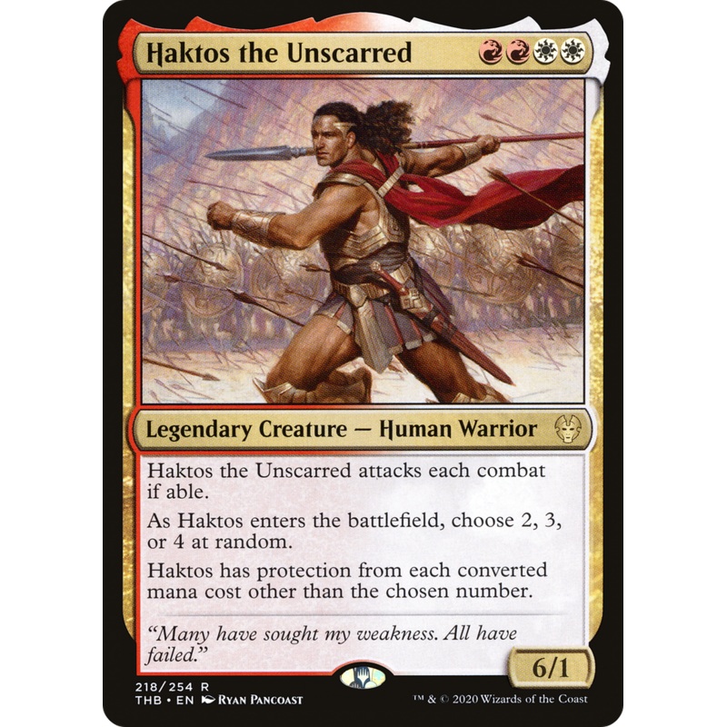 Haktos the Unscarred (THB-218) - Theros Beyond Death Foil