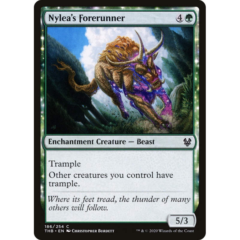 Nylea's Forerunner (THB-186) - Theros Beyond Death: (enchantment)