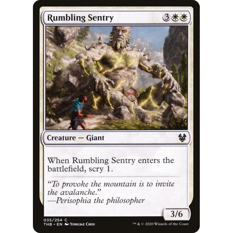 Rumbling Sentry (THB-035) - Theros Beyond Death Foil