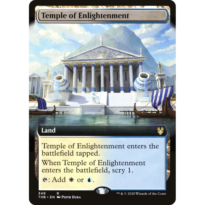 Temple of Enlightenment (THB-349) - Theros Beyond Death: (Extended Art) Foil