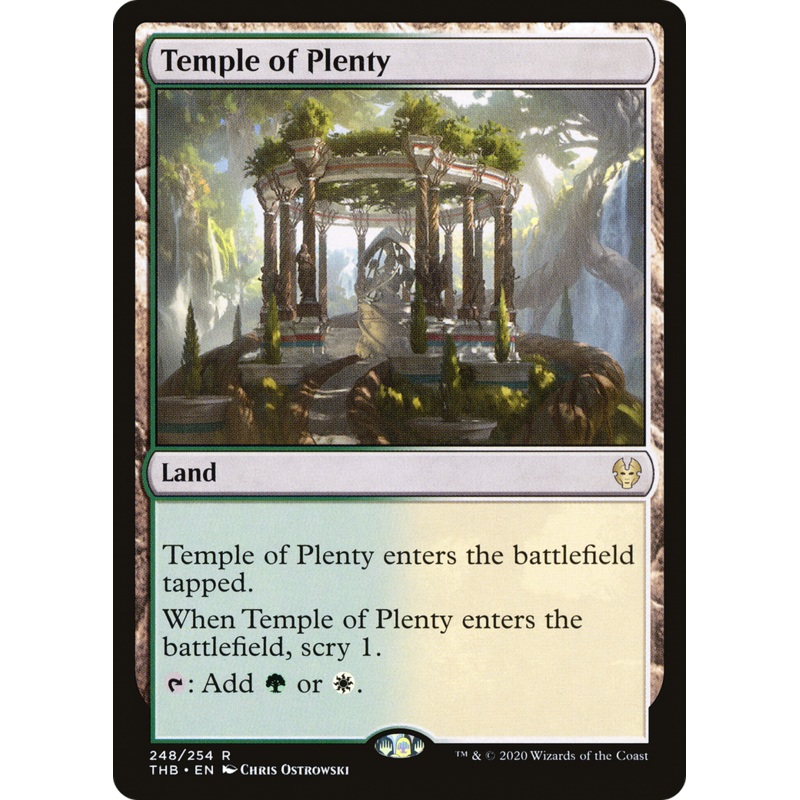 Temple of Plenty (THB-248) - Theros Beyond Death Foil