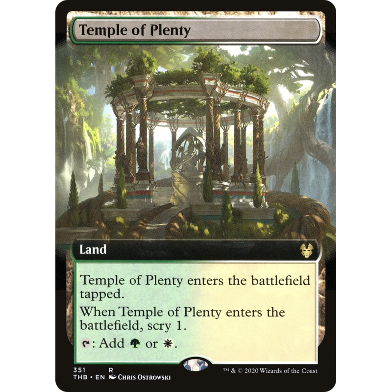 Temple of Plenty (THB-351) - Theros Beyond Death: (Extended Art)