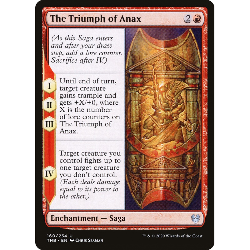 The Triumph of Anax (THB-160) - Theros Beyond Death Foil