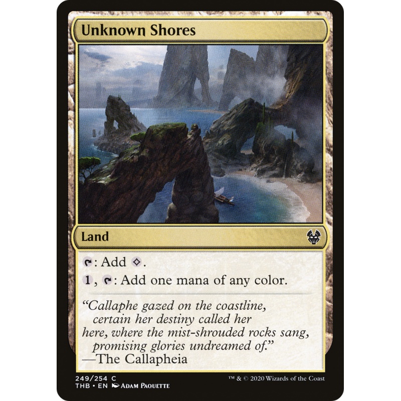 Unknown Shores (THB-249) - Theros Beyond Death Foil