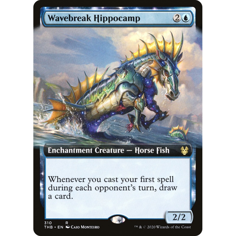 Wavebreak Hippocamp (THB-310) - Theros Beyond Death: (Extended Art, enchantment) Foil