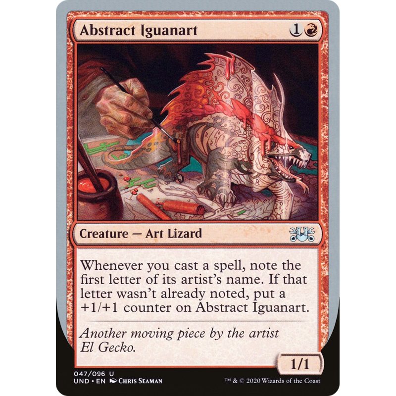 Abstract Iguanart (UND-047) - Unsanctioned