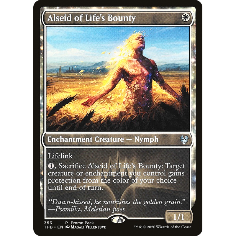 Alseid of Life's Bounty (PPTHB-353) - Theros Beyond Death: (enchantment) Foil