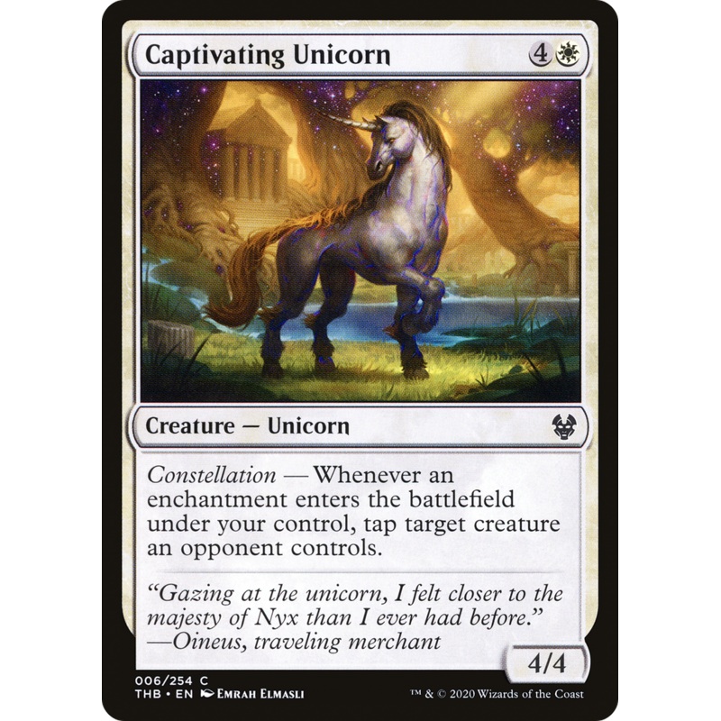 Captivating Unicorn (THB-006) - Theros Beyond Death