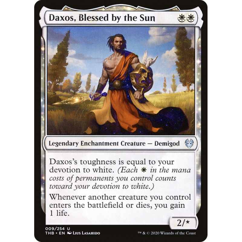 Daxos, Blessed by the Sun (THB-009) - Theros Beyond Death: (enchantment)