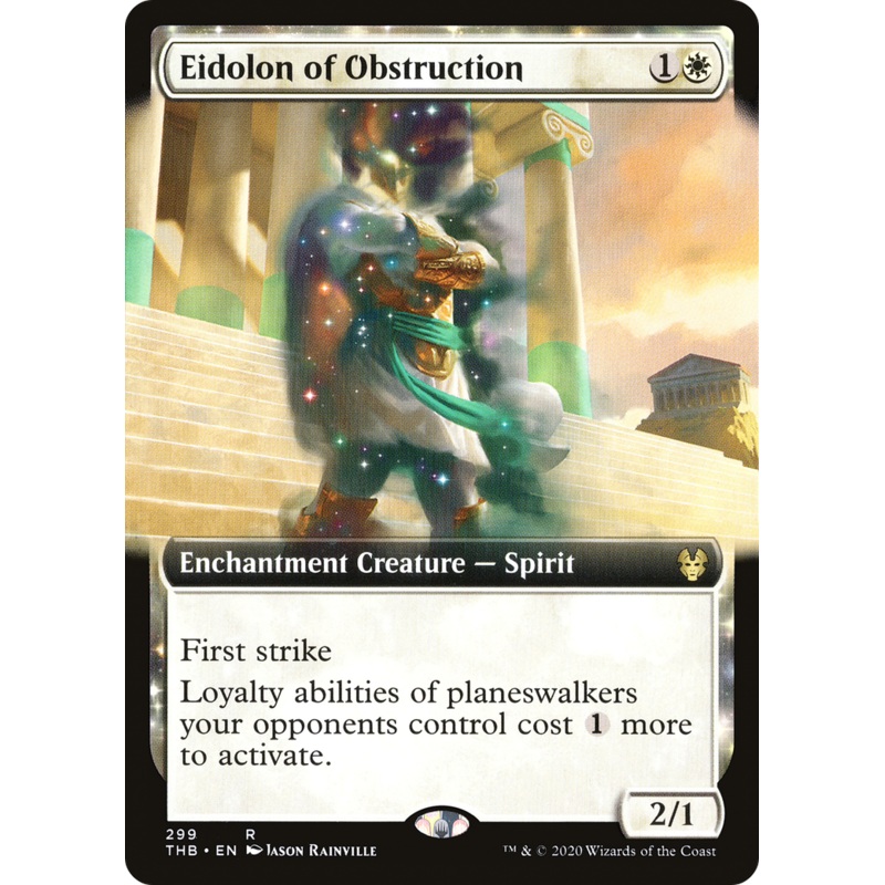 Eidolon of Obstruction (THB-299) - Theros Beyond Death: (Extended Art, enchantment)