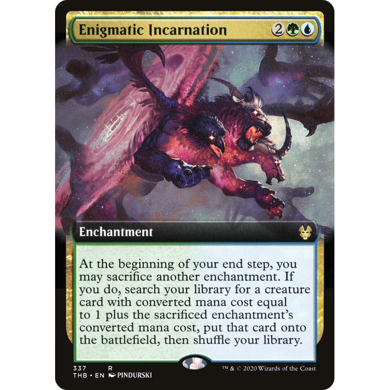 Enigmatic Incarnation (THB-337) - Theros Beyond Death: (Extended Art) Foil