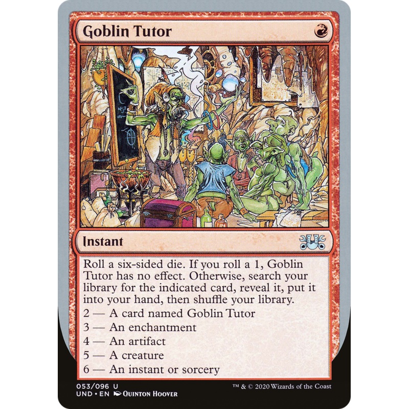 Goblin Tutor (UND-053) - Unsanctioned