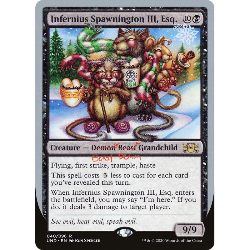 Infernius Spawnington III, Esq. (UND-040) - Unsanctioned